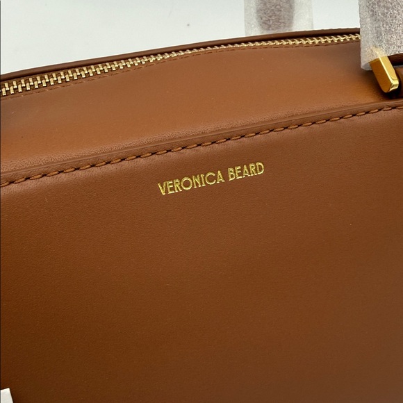 Veronica Beard Boxy Shoulder Bag Tan Hazel - Picture 3 of 16